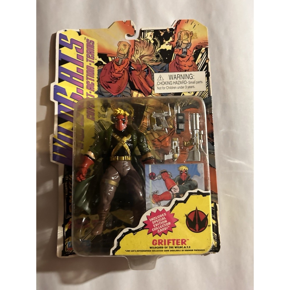 WILDC.A.T.S: GRIFTER Action Figure w/Accessories & Card (1994, Playmates)
